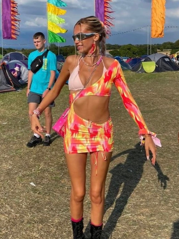 Cut Out One Sleeve Dress