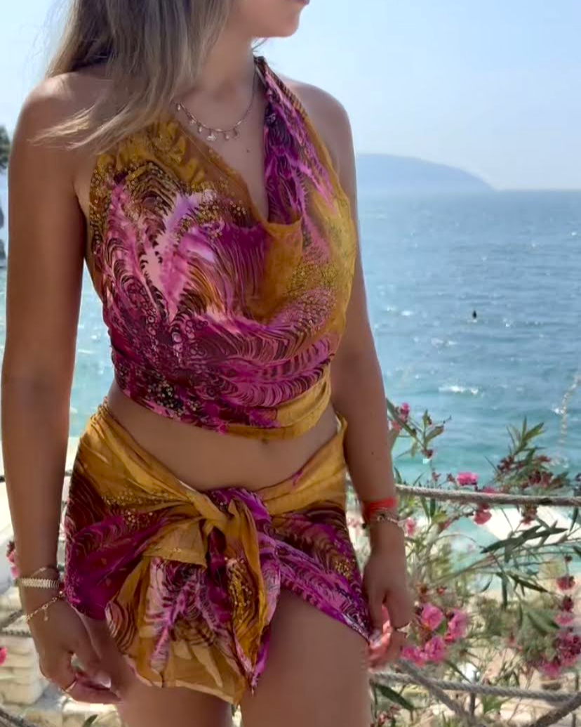 Sunkissed Cowl Neck Top